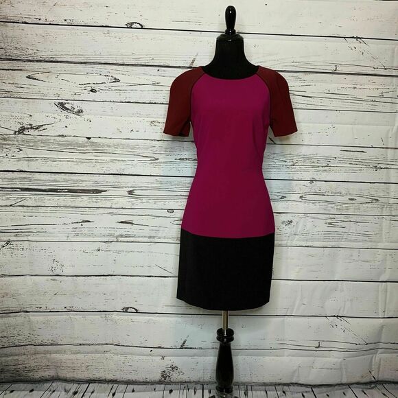 Jonathan Simkhai Purple Black Color Block Cocktail Dress 2 - Picture 12 of 16